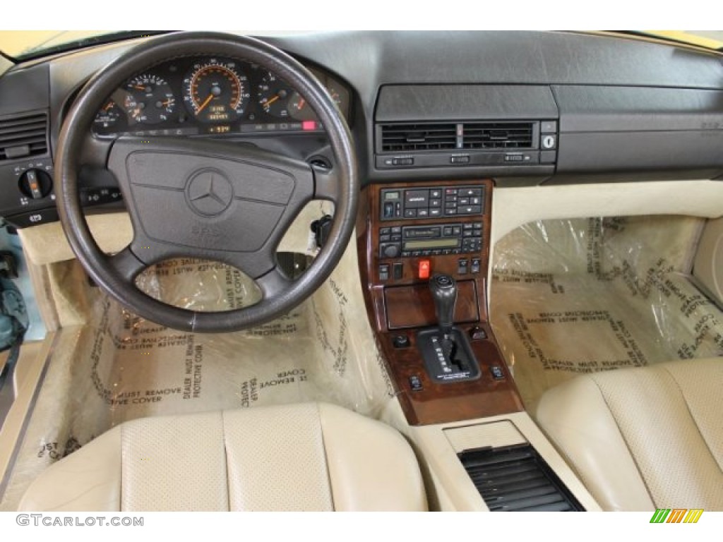1995 SL 500 Roadster - Teal Blue Metallic / Parchment Beige photo #5