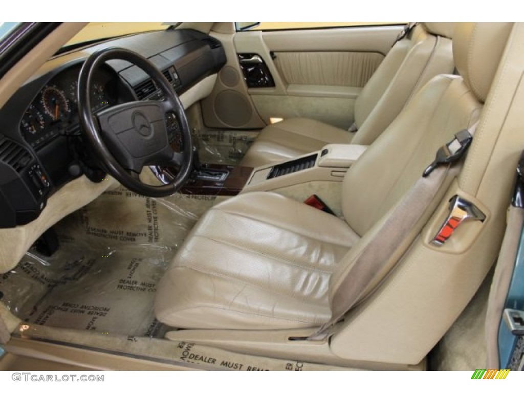 1995 SL 500 Roadster - Teal Blue Metallic / Parchment Beige photo #10