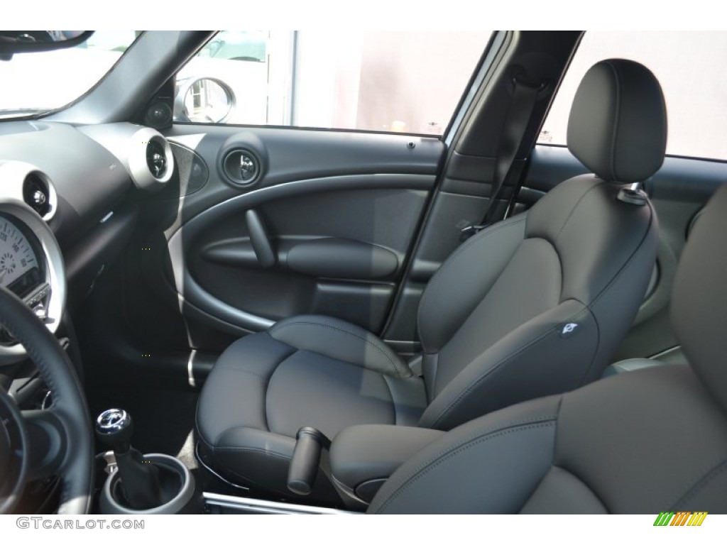 Carbon Black Interior 2011 Mini Cooper S Countryman All4 AWD Photo #51105176