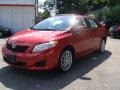 Barcelona Red Metallic 2009 Toyota Corolla LE Exterior