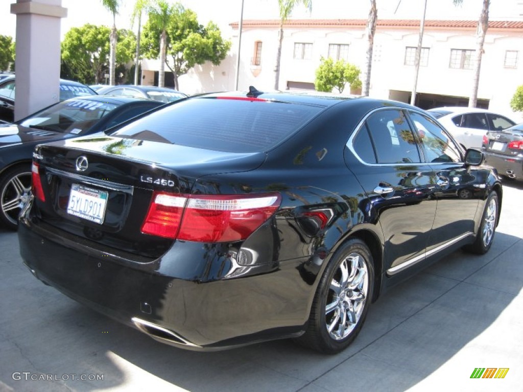 2007 LS 460 - Black Sapphire Pearl / Black photo #2