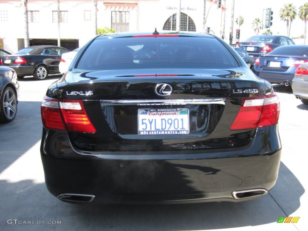 2007 LS 460 - Black Sapphire Pearl / Black photo #3