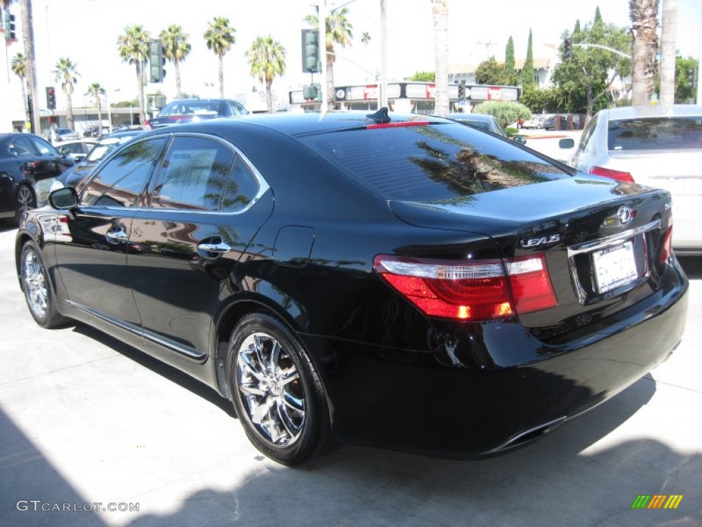 2007 LS 460 - Black Sapphire Pearl / Black photo #4