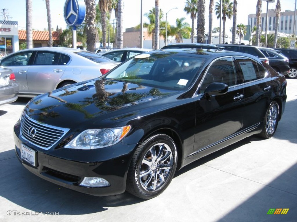 2007 LS 460 - Black Sapphire Pearl / Black photo #5