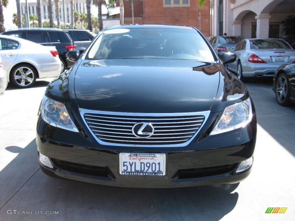 2007 LS 460 - Black Sapphire Pearl / Black photo #6