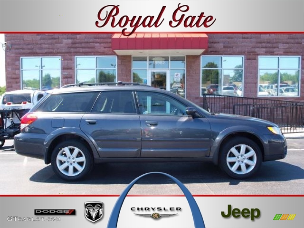 2008 Outback 2.5i Limited Wagon - Diamond Gray Metallic / Off Black photo #1