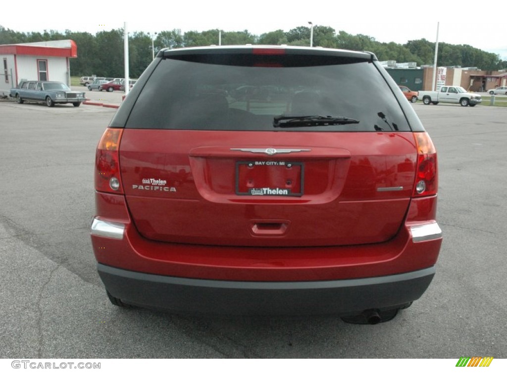 2004 Pacifica AWD - Inferno Red Pearl / Light Taupe photo #5