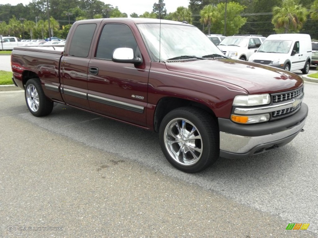 2002 Dark Carmine Red Metallic Chevrolet Silverado 1500 LT Extended Cab 51079802 Photo 6