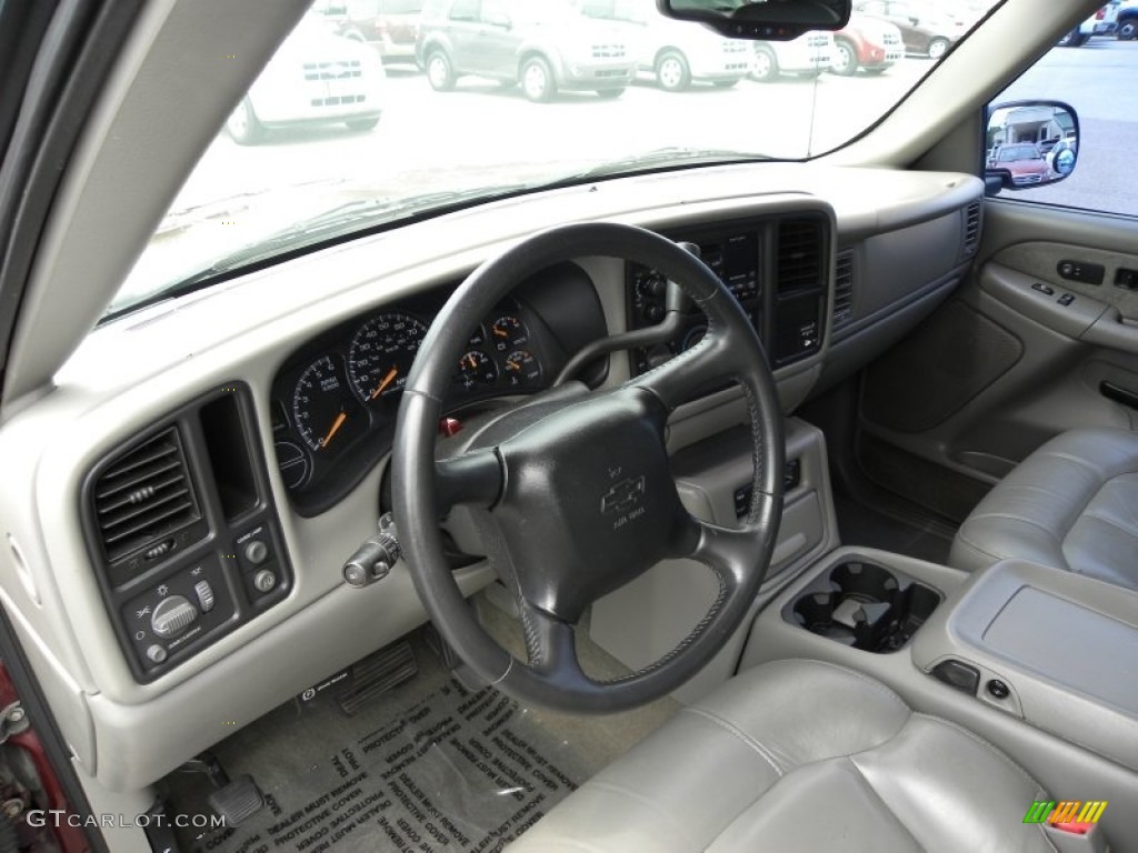 2002 Silverado 1500 LT Extended Cab - Dark Carmine Red Metallic / Medium Gray photo #3