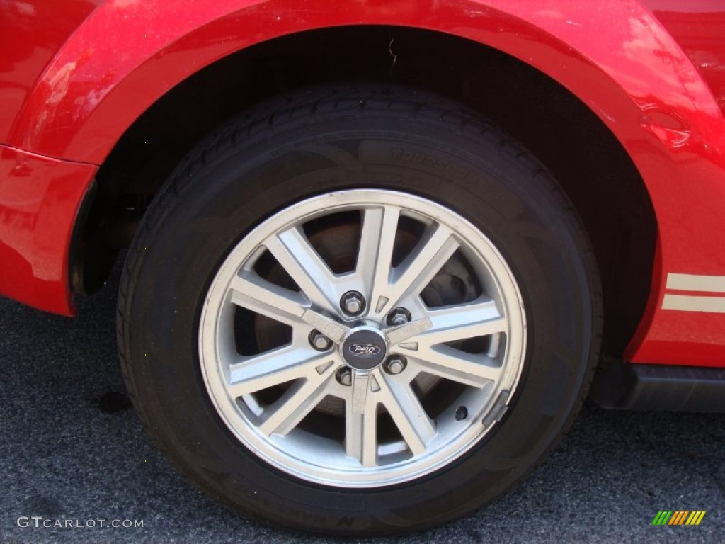 2007 Mustang V6 Premium Coupe - Torch Red / Medium Parchment photo #4