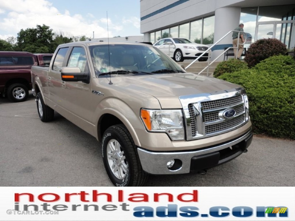 2011 F150 XLT SuperCrew 4x4 - Pale Adobe Metallic / Pale Adobe photo #2