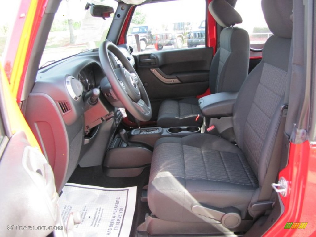 2011 Wrangler Sport 4x4 - Deep Cherry Red Crystal Pearl / Black photo #7