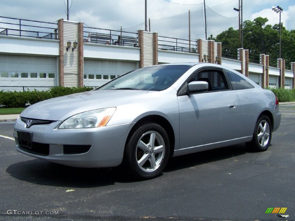 2003 Accord EX Coupe - Satin Silver Metallic / Black photo #1