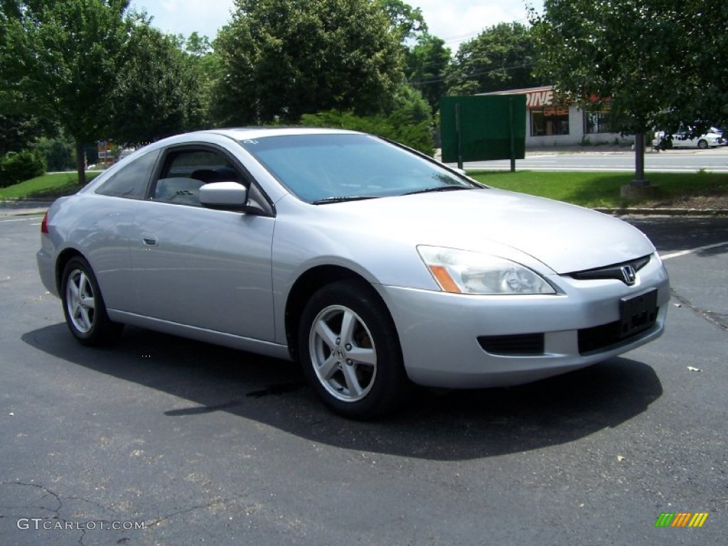 2003 Accord EX Coupe - Satin Silver Metallic / Black photo #7