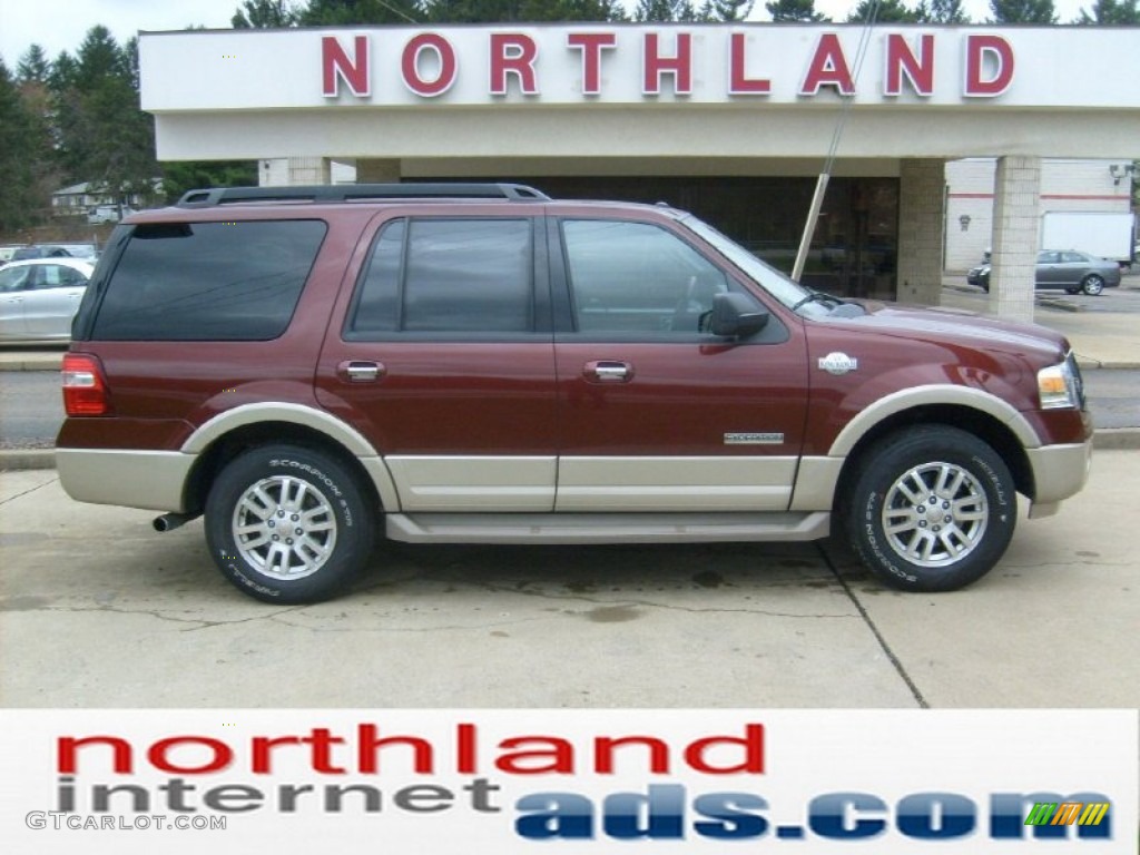 2008 Expedition King Ranch 4x4 - Dark Copper Metallic / Charcoal Black/Chaparral Leather photo #1