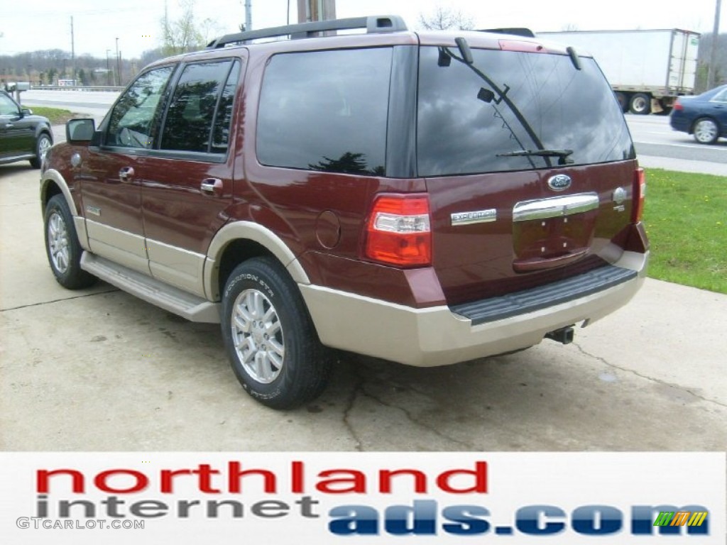 2008 Expedition King Ranch 4x4 - Dark Copper Metallic / Charcoal Black/Chaparral Leather photo #5