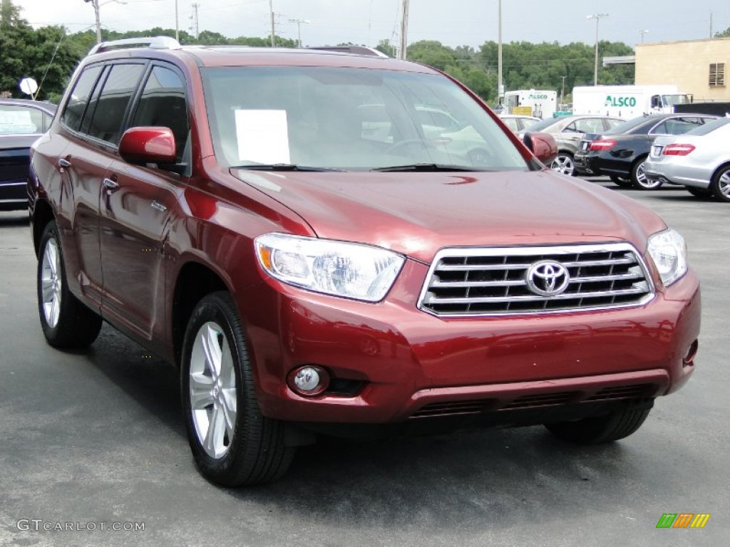 2010 Highlander Limited - Salsa Red Pearl / Ash photo #3