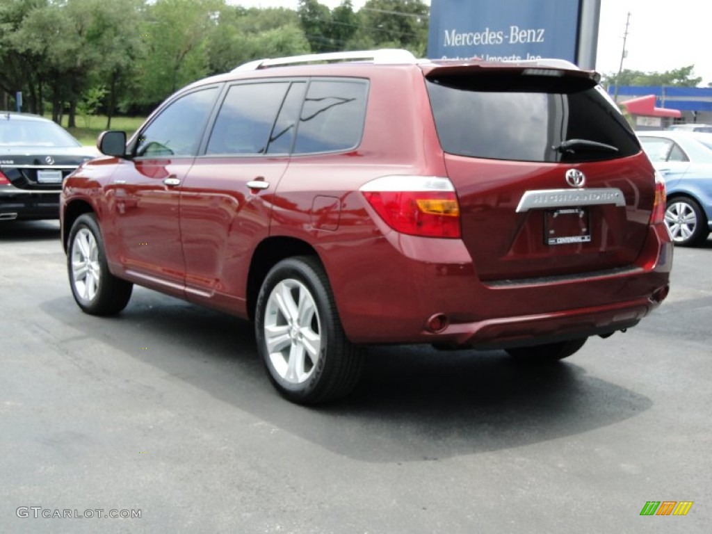 2010 Highlander Limited - Salsa Red Pearl / Ash photo #8