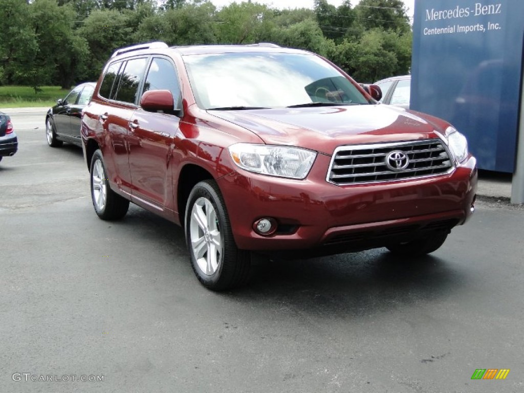 2010 Highlander Limited - Salsa Red Pearl / Ash photo #13