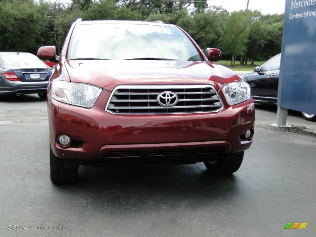 2010 Highlander Limited - Salsa Red Pearl / Ash photo #14