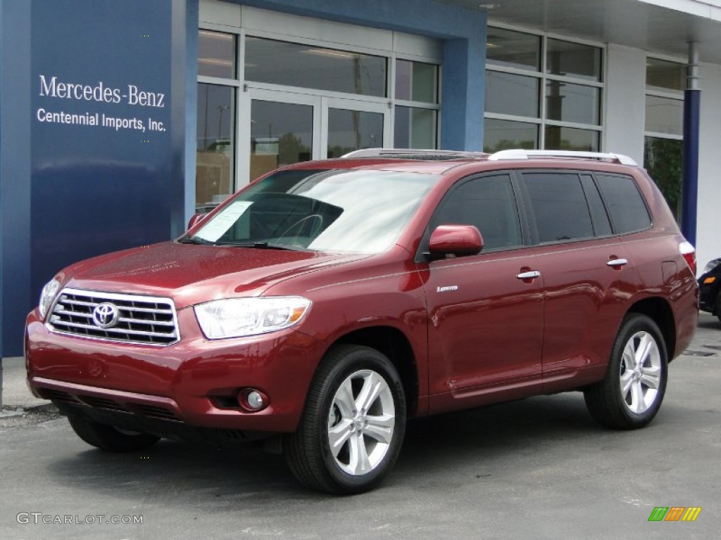 2010 Highlander Limited - Salsa Red Pearl / Ash photo #43