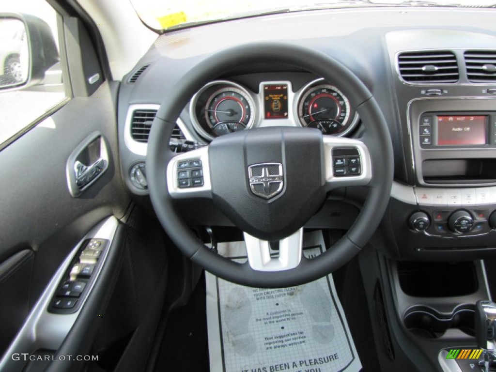 2011 Dodge Journey Crew Black Steering Wheel Photo #51114443