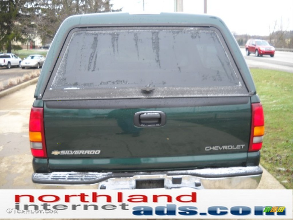 2002 Silverado 1500 LS Extended Cab - Forest Green Metallic / Graphite Gray photo #3