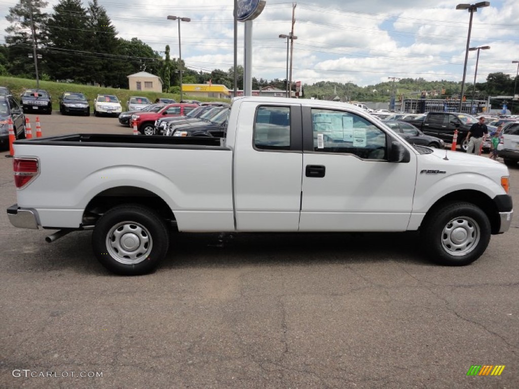 2011 F150 XL SuperCab - Oxford White / Steel Gray photo #5