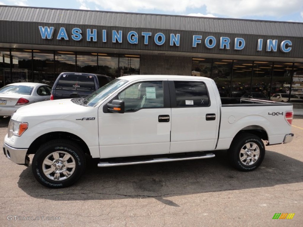 2011 F150 XLT SuperCrew 4x4 - Oxford White / Steel Gray photo #1