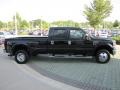 2008 Black Ford F350 Super Duty Lariat Crew Cab 4x4 Dually  photo #6