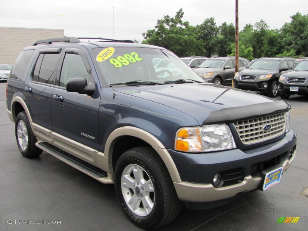 Medium Wedgewood Blue Metallic 2005 Ford Explorer Eddie Bauer 4x4 Exterior Photo #51115778