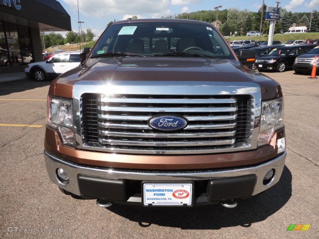 2011 F150 XLT SuperCrew 4x4 - Golden Bronze Metallic / Pale Adobe photo #7