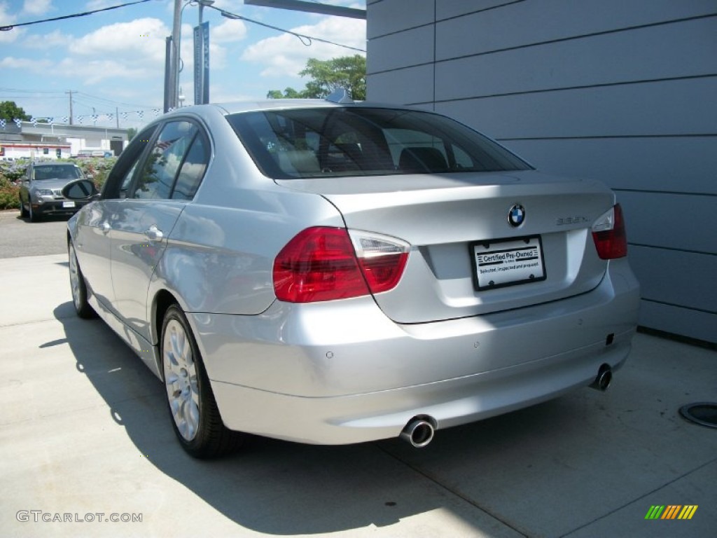 2008 3 Series 335xi Sedan - Titanium Silver Metallic / Black photo #6