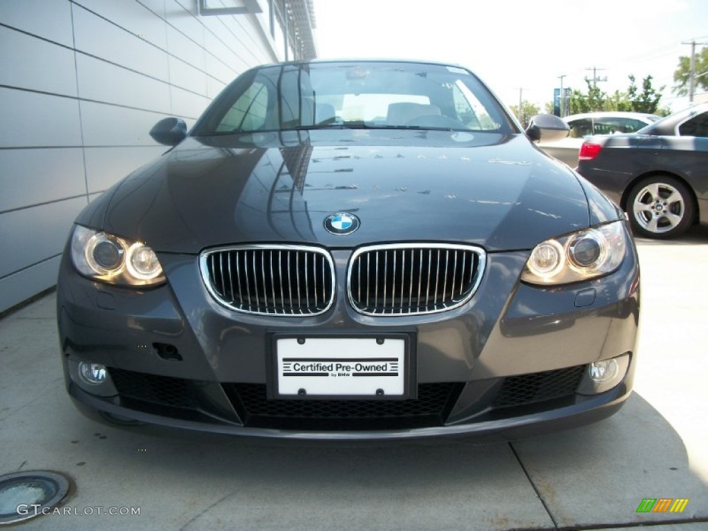 2008 3 Series 328i Convertible - Sparkling Graphite Metallic / Cream Beige photo #2