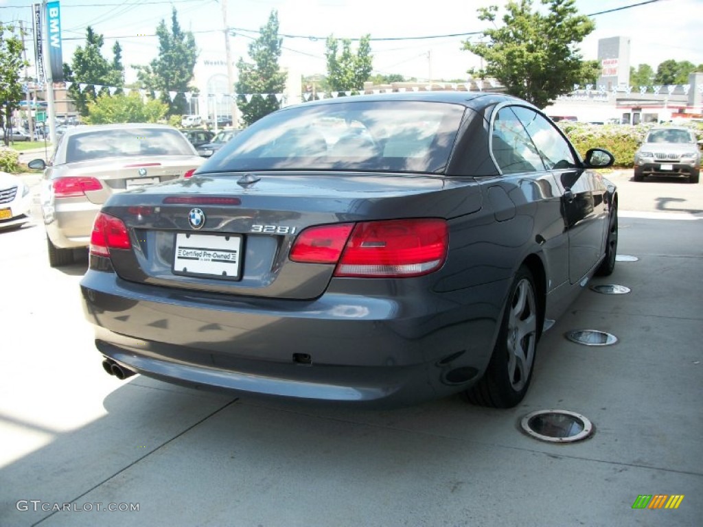 2008 3 Series 328i Convertible - Sparkling Graphite Metallic / Cream Beige photo #4