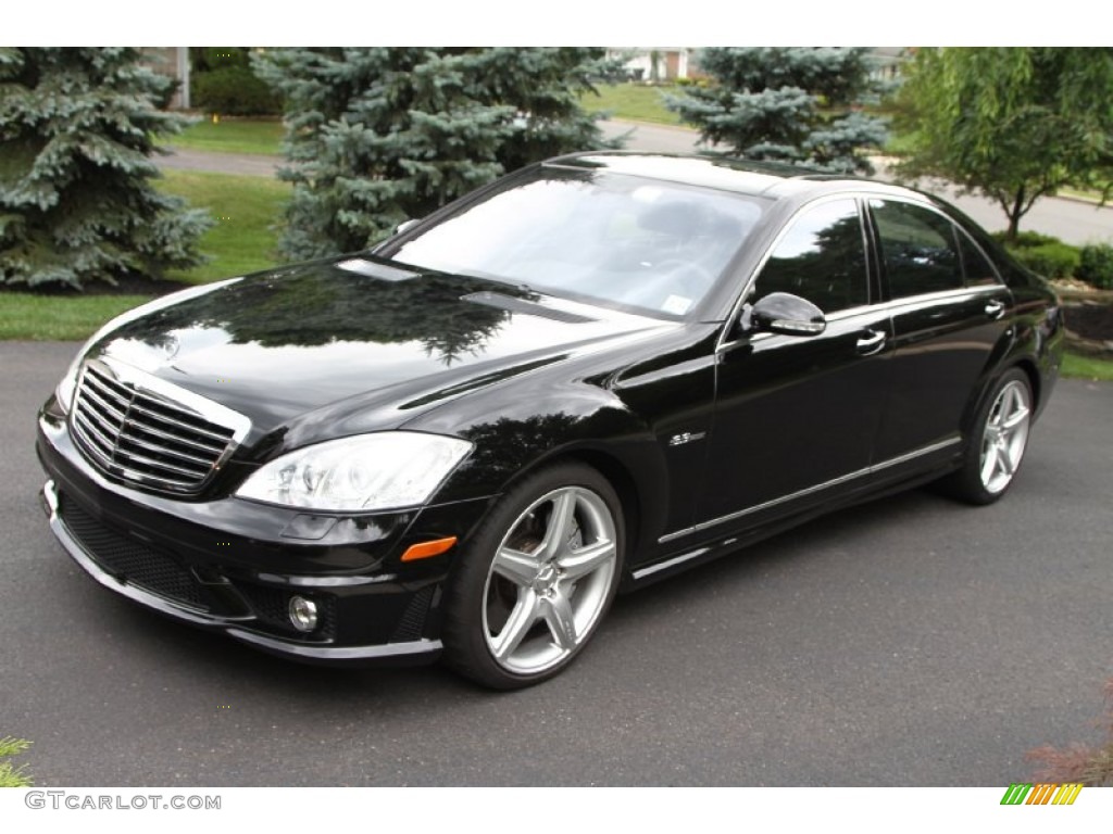 Black 2008 Mercedes-Benz S 63 AMG Sedan Exterior Photo #51117365