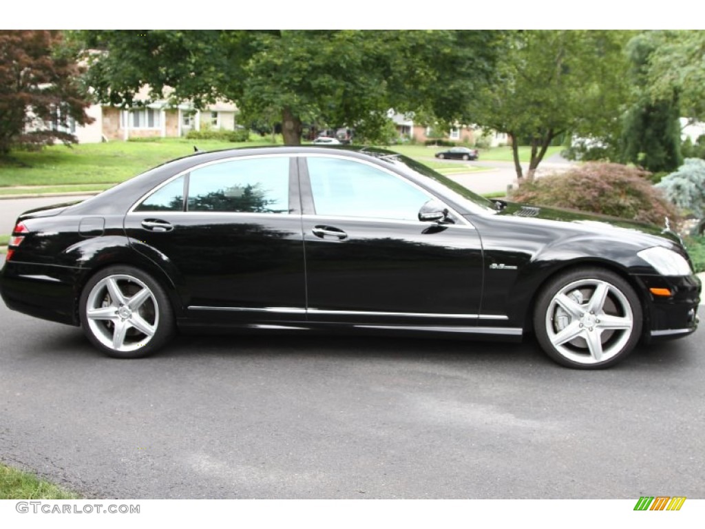 Black 2008 Mercedes-Benz S 63 AMG Sedan Exterior Photo #51117449