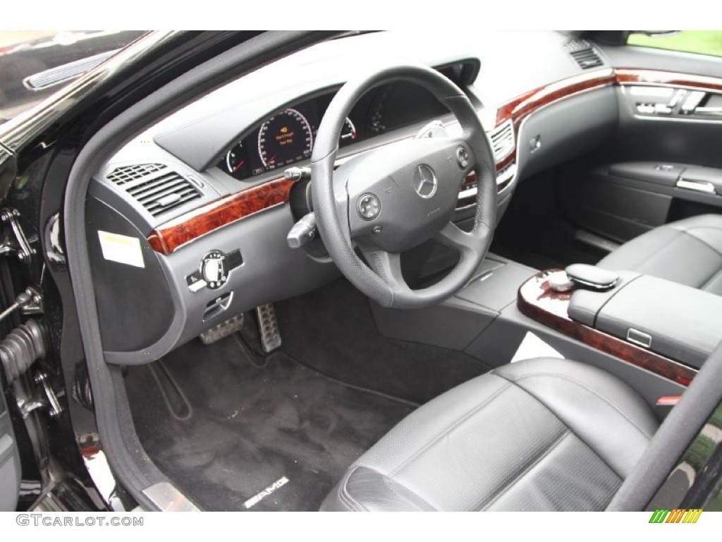 Black Interior 2008 Mercedes-Benz S 63 AMG Sedan Photo #51117509