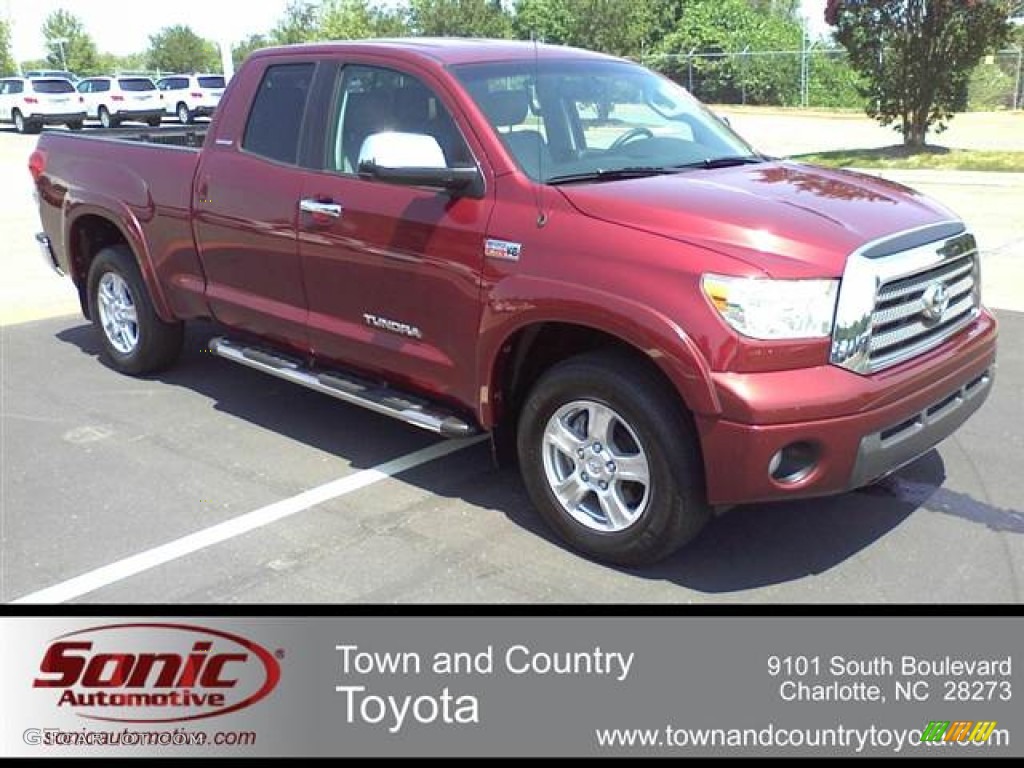 2007 Tundra Limited Double Cab 4x4 - Salsa Red Pearl / Graphite Gray photo #1