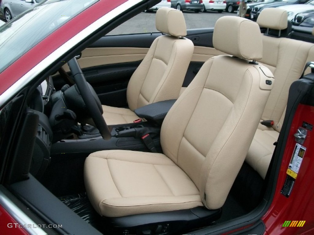 Savanna Beige Interior 2011 BMW 1 Series 128i Convertible Photo #51118367