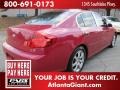 2006 Garnet Fire Red Metallic Infiniti G 35 Sedan  photo #3