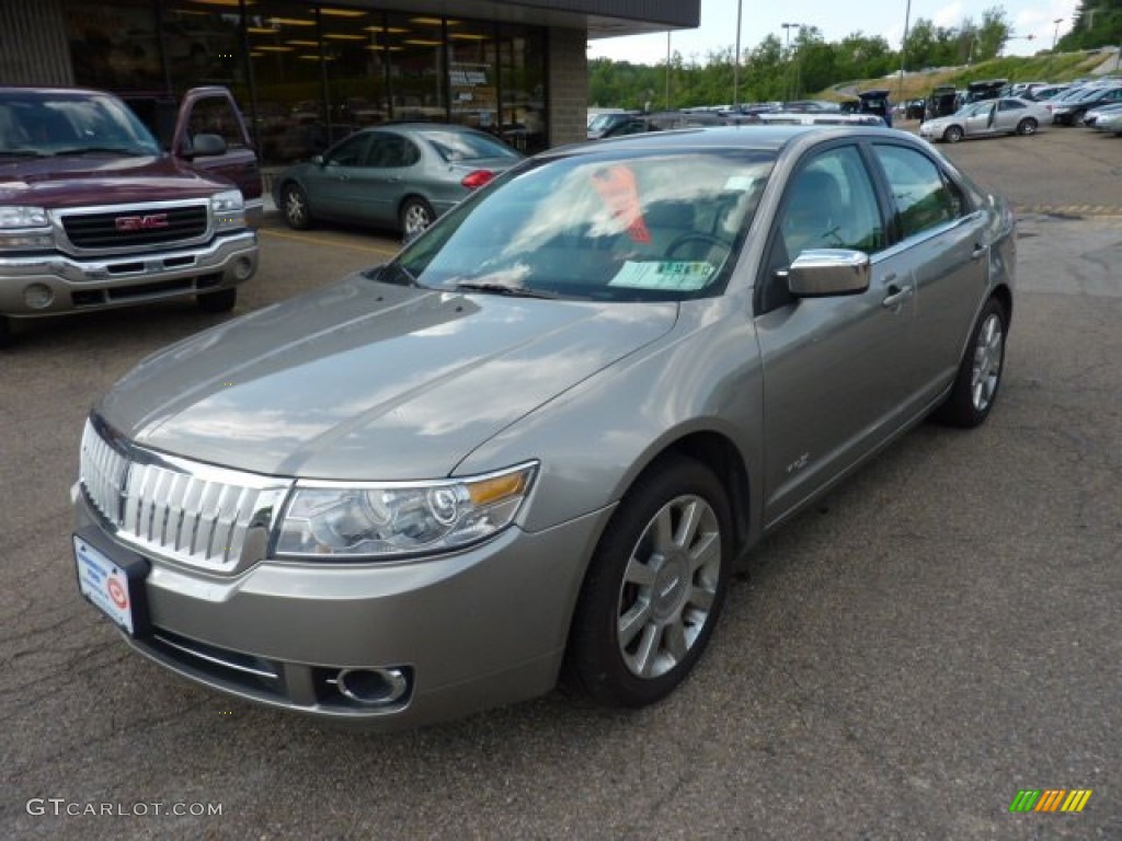 2008 MKZ AWD Sedan - Vapor Silver Metallic / Sand photo #8