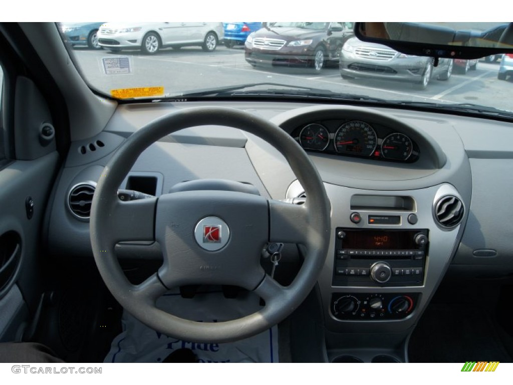 2007 Saturn ION 2 Sedan Gray Dashboard Photo #51118655