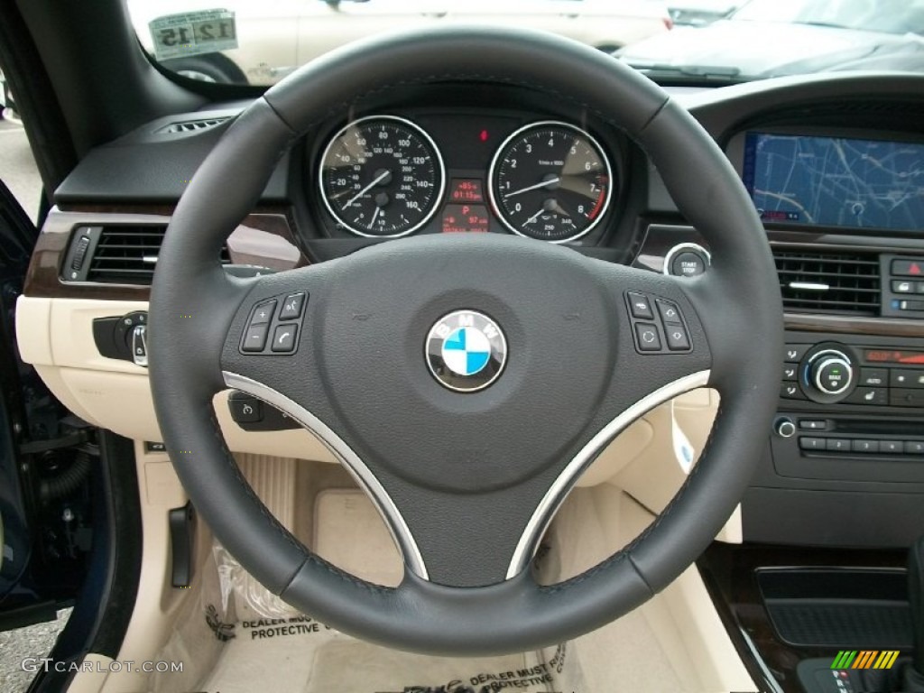 2011 3 Series 328i Convertible - Deep Sea Blue Metallic / Cream Beige photo #14