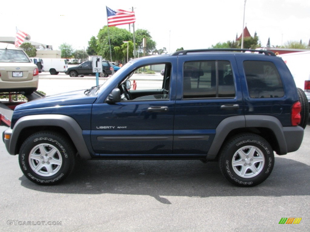 Patriot Blue Pearl 2003 Jeep Liberty Sport Exterior Photo #51119468