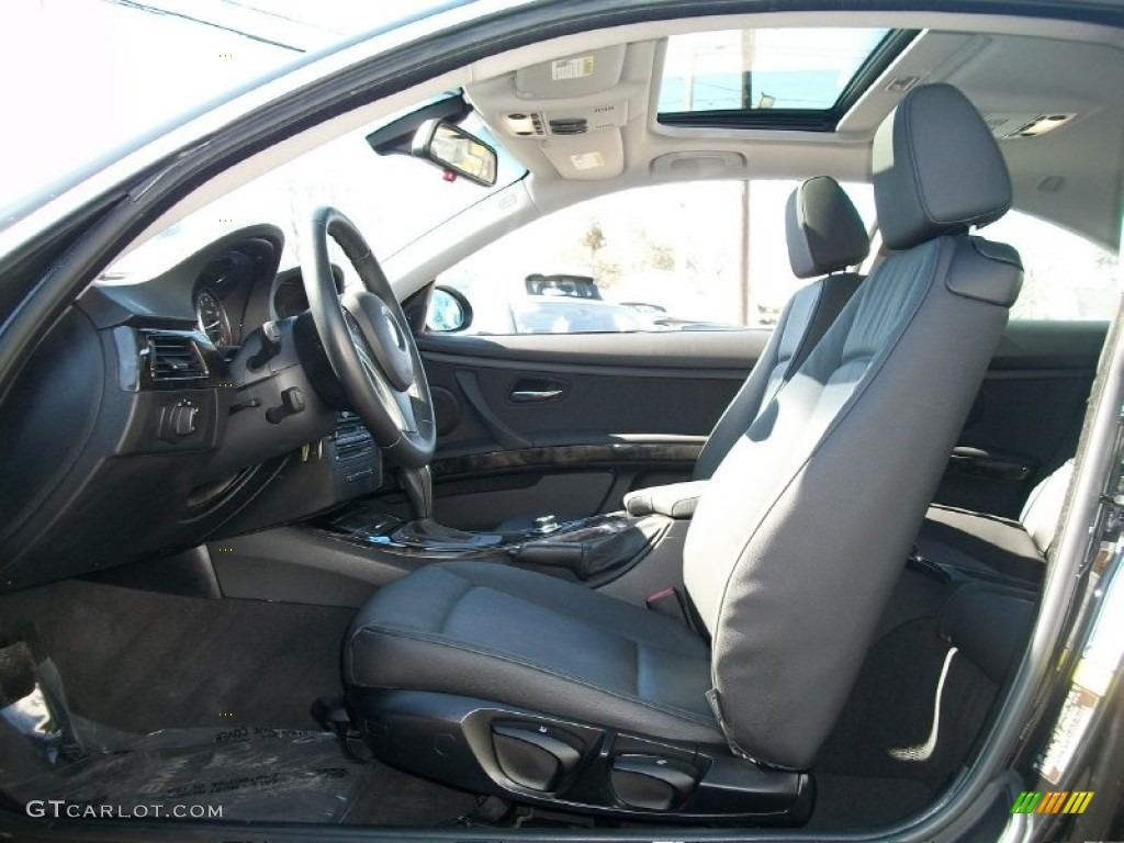 2008 3 Series 328i Coupe - Jet Black / Black photo #12