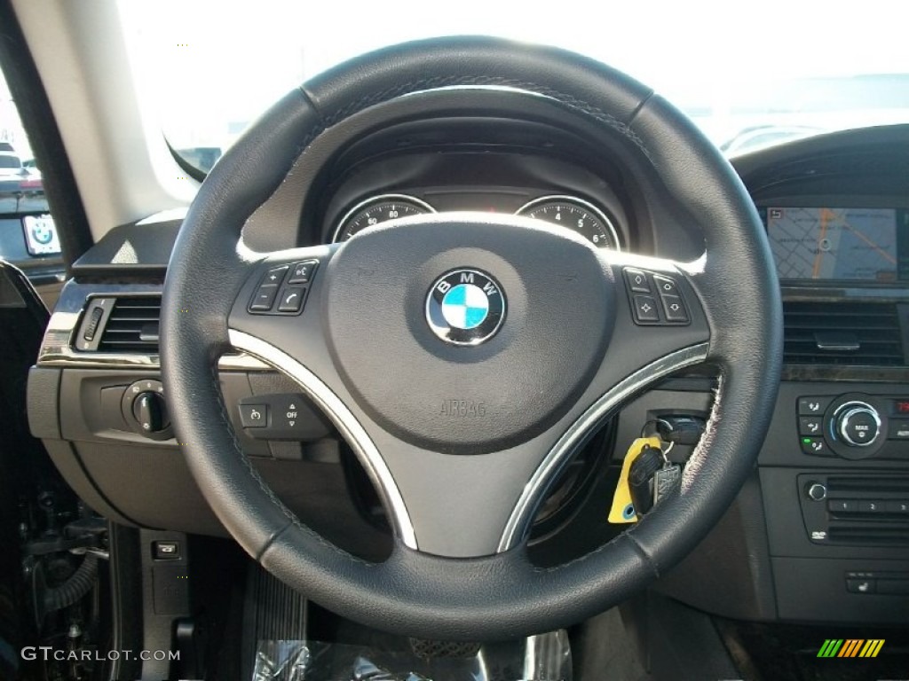 2008 3 Series 328i Coupe - Jet Black / Black photo #15