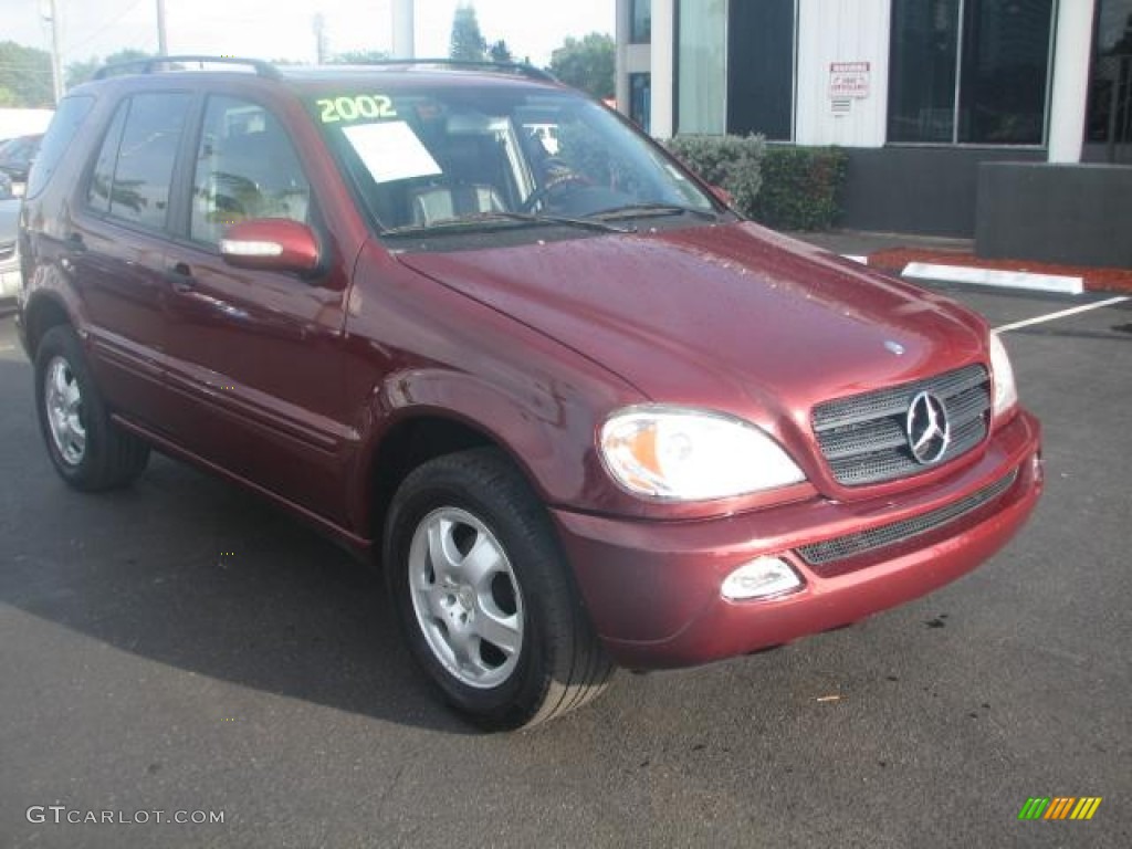 2002 ML 320 4Matic - Bordeaux Red Metallic / Charcoal photo #1