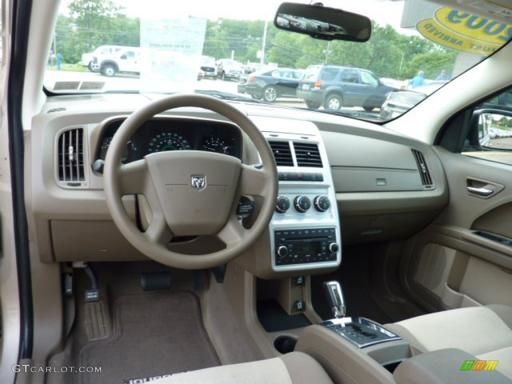 2009 Dodge Journey SXT Pastel Pebble Beige Dashboard Photo #51120114