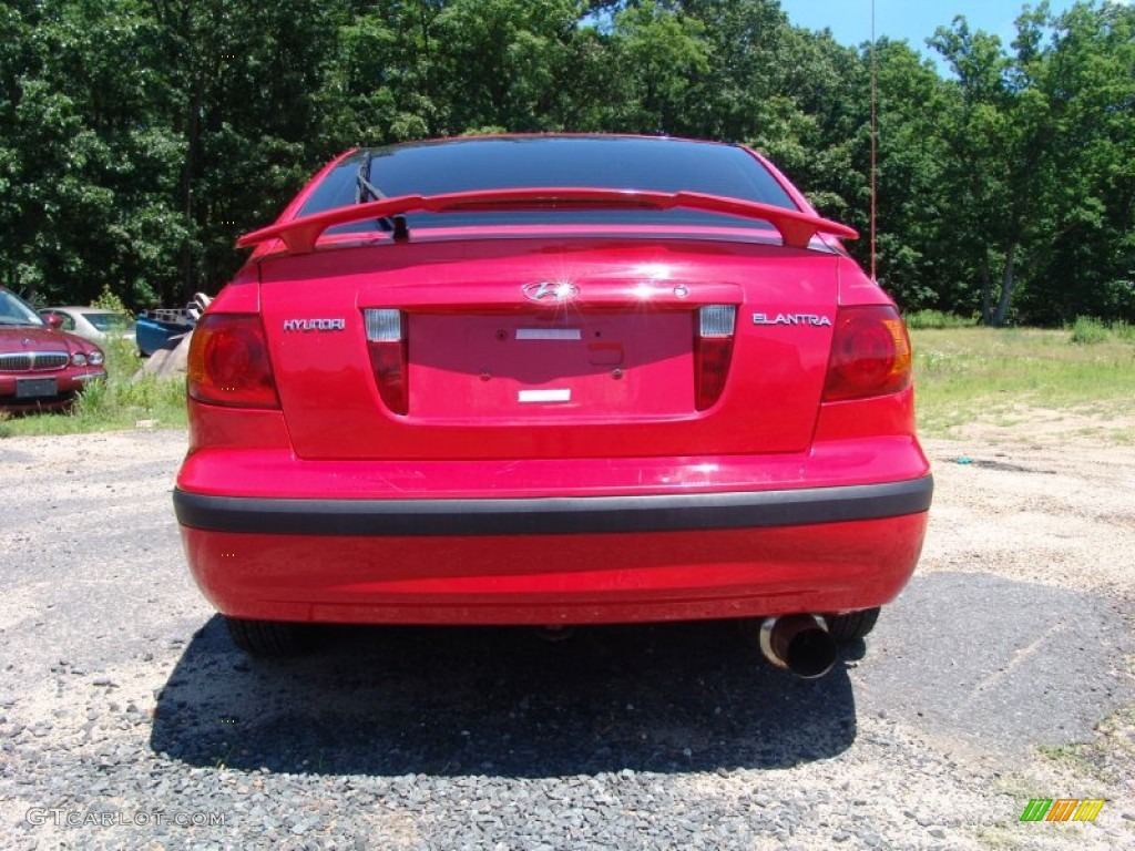 2001 Elantra GT - Cardinal Red / Gray photo #6